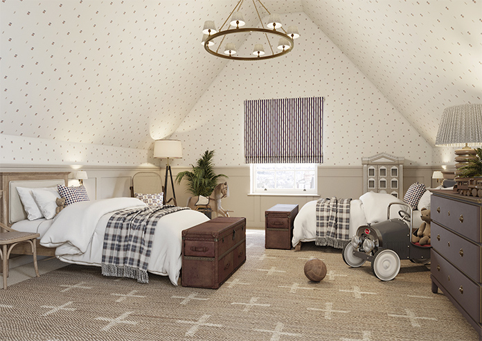 Kings Breakfast, Stripe Prince - Twist&Fit Roman Blind - Image 6